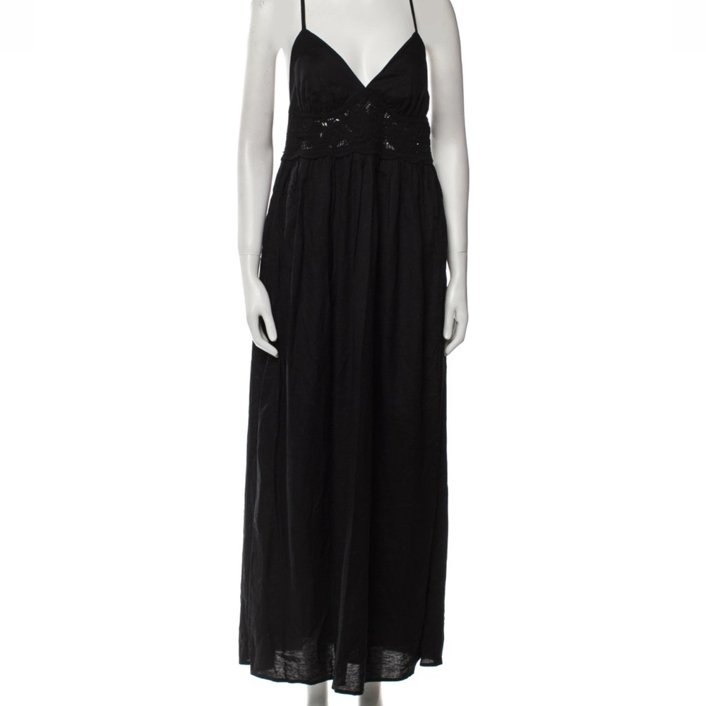 *New* Jason Wu Linen/Cotton Crochet Detail Maxi Dress, Size Meduim NWOT